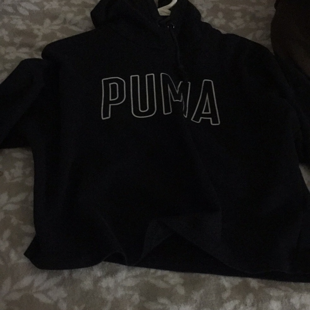 Black puma hoodie